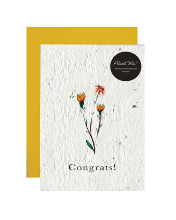"Congrats!" Wildflower Seed Paper