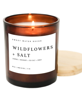 Wildflowers + Salt Candle