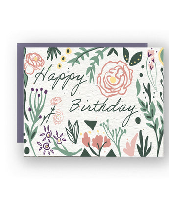 Happy Birthday Wildflower Seed Paper