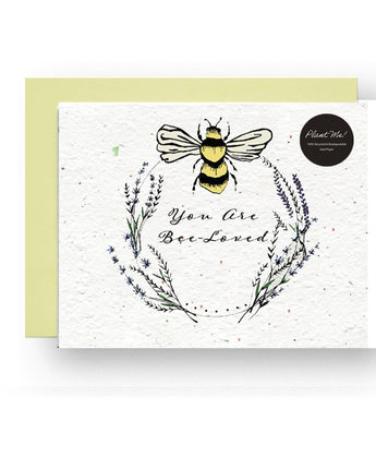 "Bee-Loved Blooms" Wildflower Seed Card