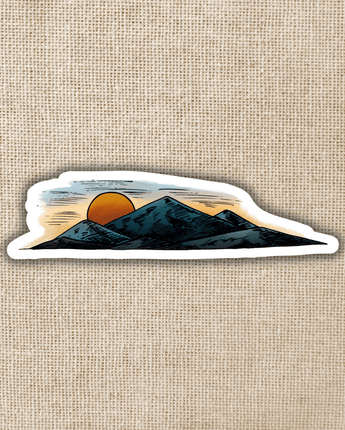 Mountain Sunrise Sticker, 3-inch