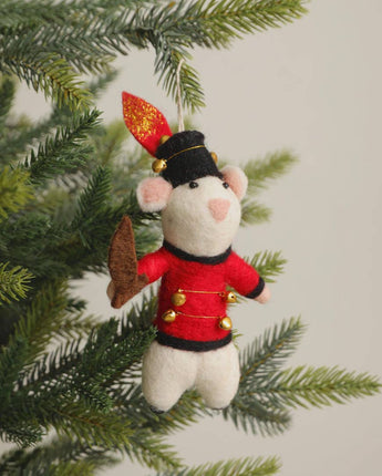 Soldier Mouse Felt Ornament