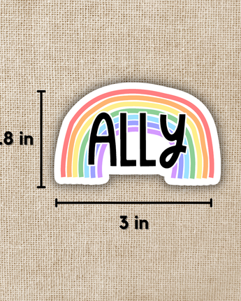 Ally Rainbow Sticker