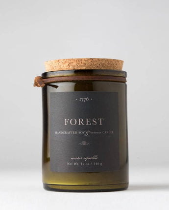 1776 Soy Beeswax Man Candle | Forest