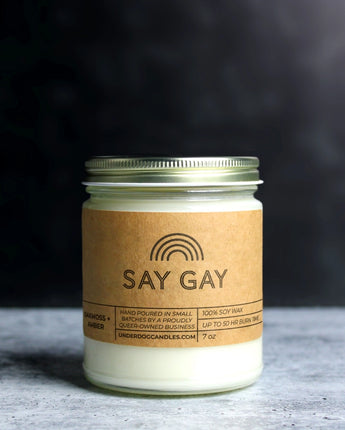 "Say Gay" Soy Candle