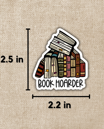 Book Hoarder Sticker