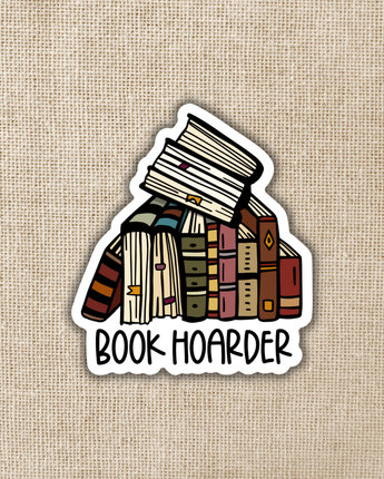 Book Hoarder Sticker